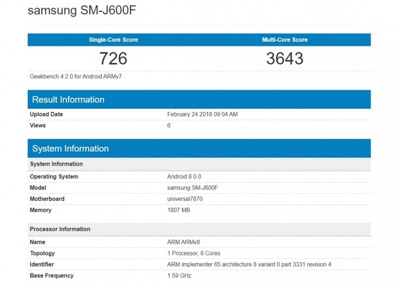 Galaxy J6 bất ngờ có mặt trên trang web Samsung