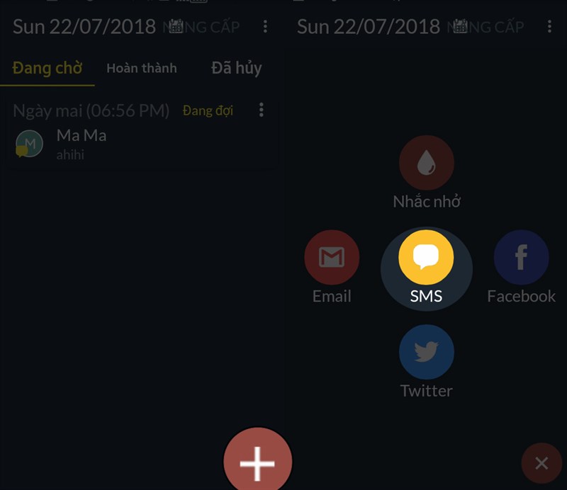 Cách hẹn giờ gửi SMS, email, đăng Facebook trên smartphone
