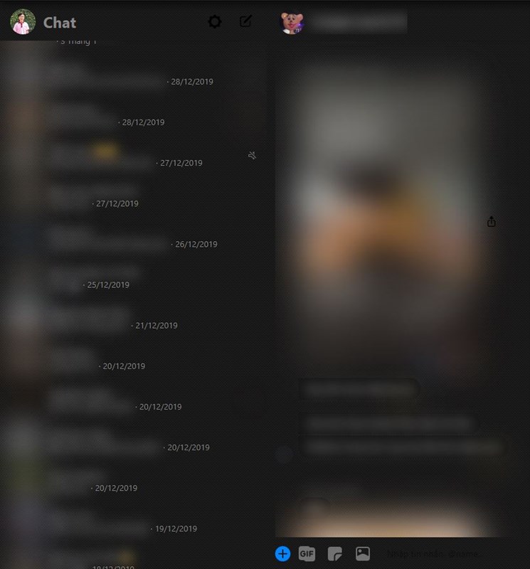 Hướng dẫn làm mờ tin nhắn Facebook Messenger trên máy tính