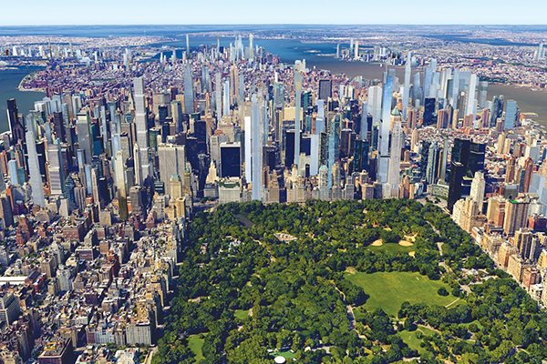 Viễn cảnh khu Central Park sẽ dày đặc các tòa nhà tháp bút cao ngất.