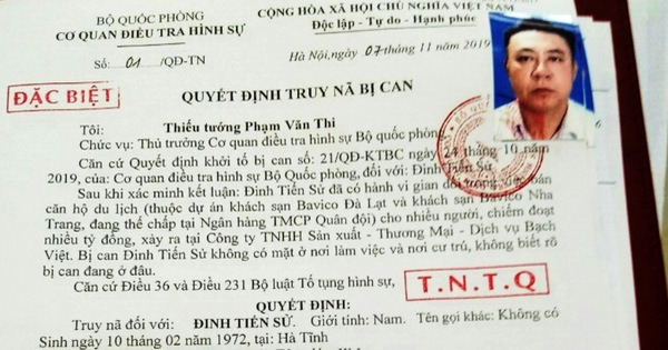 Nghe VietNamNet: Đã bắt được Tổng giám đốc Bavico Đinh Tiến Sử theo 'lệnh truy nã đặc biệt'