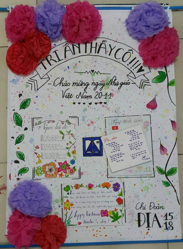 Chia sẻ 15 Mẫu báo tường ngày 20/11 đẹp, độc đáo và sáng tạo - Ảnh 2.
