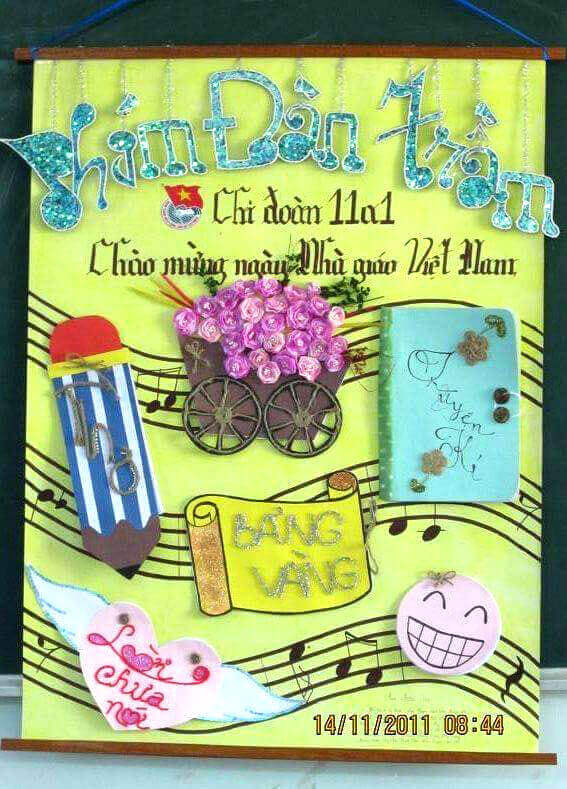 Chia sẻ 15 Mẫu báo tường ngày 20/11 đẹp, độc đáo và sáng tạo - Ảnh 10.