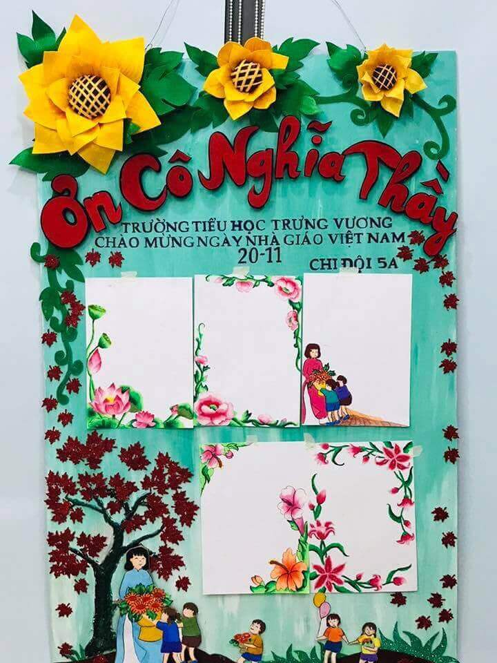 Chia sẻ 15 Mẫu báo tường ngày 20/11 đẹp, độc đáo và sáng tạo - Ảnh 8.