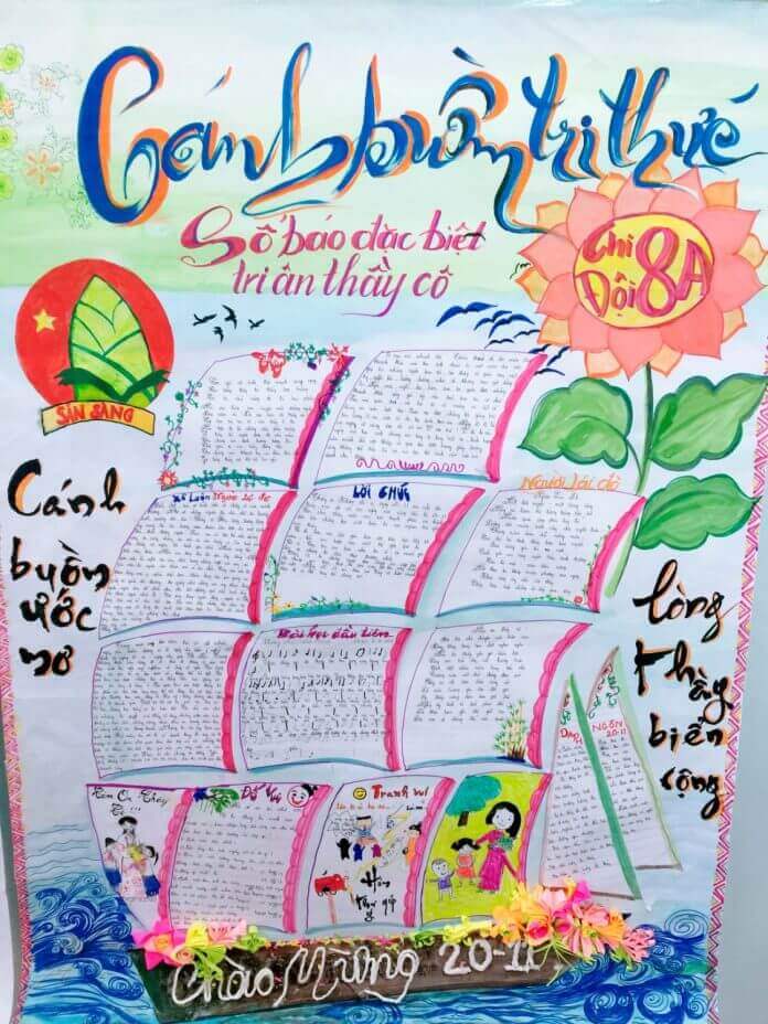 Chia sẻ 15 Mẫu báo tường ngày 20/11 đẹp, độc đáo và sáng tạo - Ảnh 15.