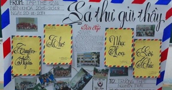 Những mẫu báo tường 20/11 đẹp, độc đáo và sáng tạo nhất