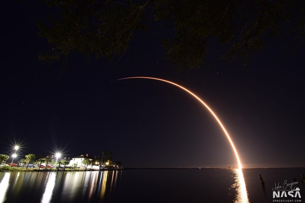 SpaceX phong cung mot luc 60 ve tinh Starlink vao khong gian hinh anh 1