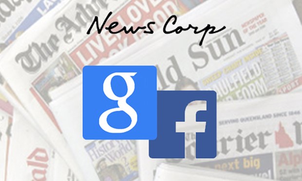 News Corp ký thỏa thuận sử dụng tin tức với Google, Facebook
