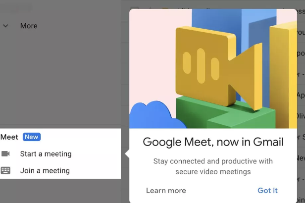 Google tích hợp dịch vụ hội nghị trực tuyến vào Gmail