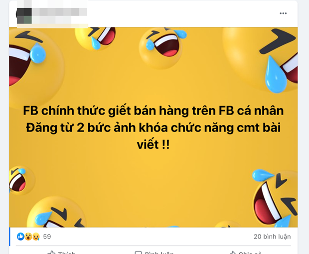 Nguoi dung 'than troi' vi khong the binh luan bai viet tren Facebook hinh anh 1