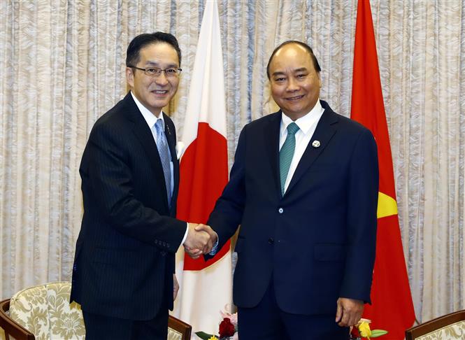 PM Phuc receives Kakinoki Masumi, President and CEO of Marubeni Group, June 29 (Photo: VNA)