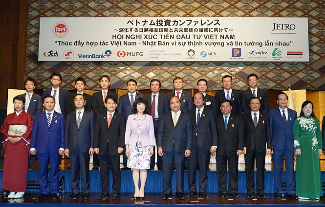 PM Nguyen Xuan Phuc attends the Vietnam-Japan trade promotion conference (Photo: VNA)