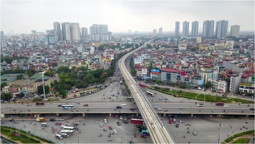 Hanoi is set to continue building a third metro line connecting Hanoi Railway Station with the outlying district of Hoang Mai from 2021 to 2025 (Photo: VNA)