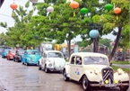 Parade of classic cars in Hoi An ancient town