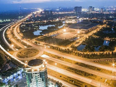 Modern Hanoi sky view