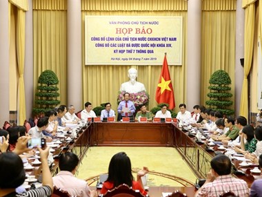 VN President’s order on promulgation of seven laws