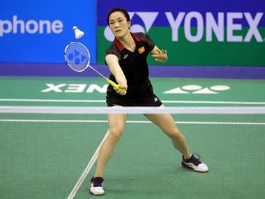 Vietnamese female player beats No 15 seed at world badminton champs