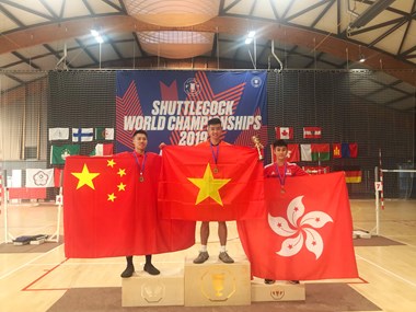 Vietnam win two golds at Shuttlecock World Championships 2019