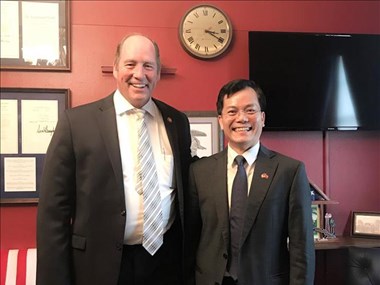 Vietnamese ambassador, US congressman discuss cooperation spheres
