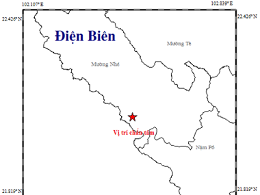 Dien Bien reports 8th earthquake in 2019