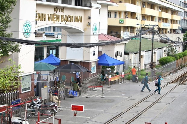 Bach Mai hospital after disinfection