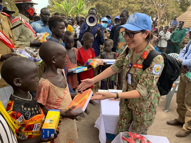 Vietnamese “blue beret” soldiers with aspirations for world peace hinh anh 6