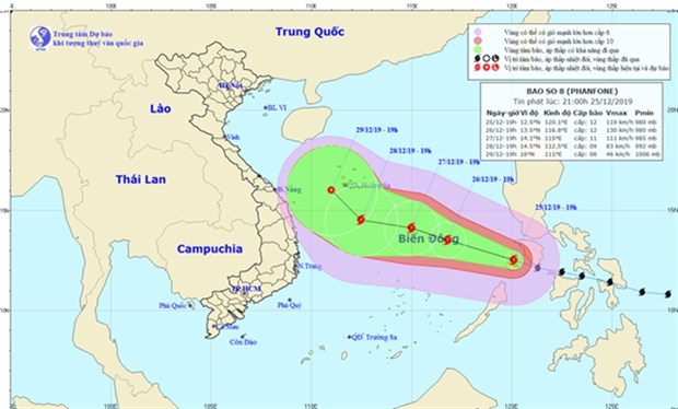 Typhoon Phanfone enters East Sea hinh anh 1