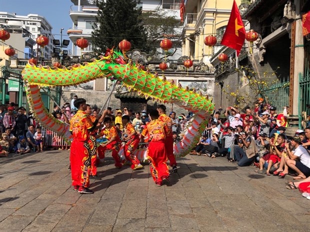 HCM City launches 3rd International Dragon Dance festival hinh anh 1