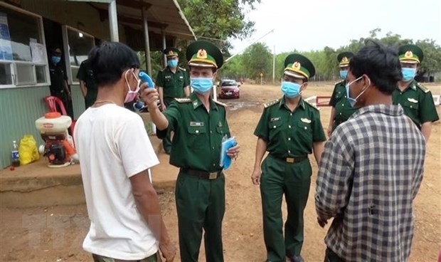 People entering Vietnam from Cambodia have to make medical declarations