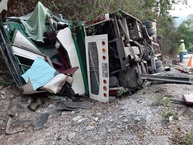 Two Vietnamese die in bus accident in Laos hinh anh 1