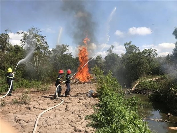 Hau Giang raises fire danger level to the highest