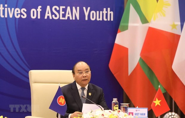 ASEAN leaders hold dialogue with ASEAN youth hinh anh 1