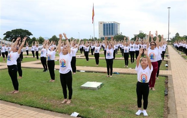 International Day of Yoga marked in Ninh Thuan, Thanh Hoa hinh anh 1