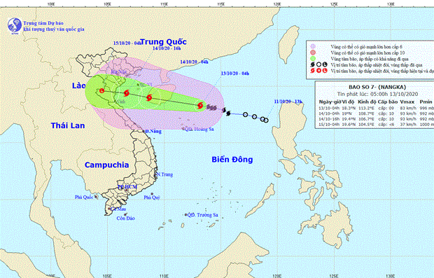 Typhoon Nangka to affect northern localities