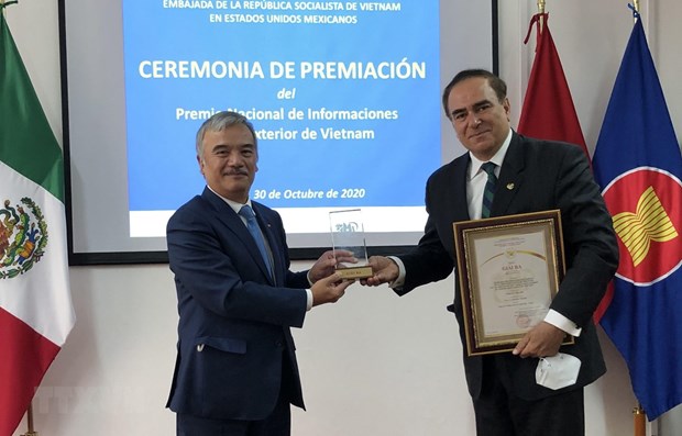 Prizes of National External Information Service Awards granted to Mexicans