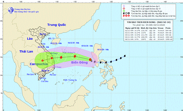 Storm Goni poses danger both on mainland and at sea hinh anh 1