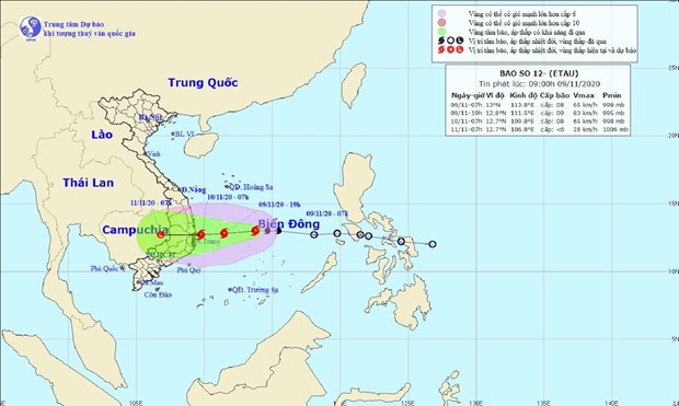 Tropical depression grows into storm Etau