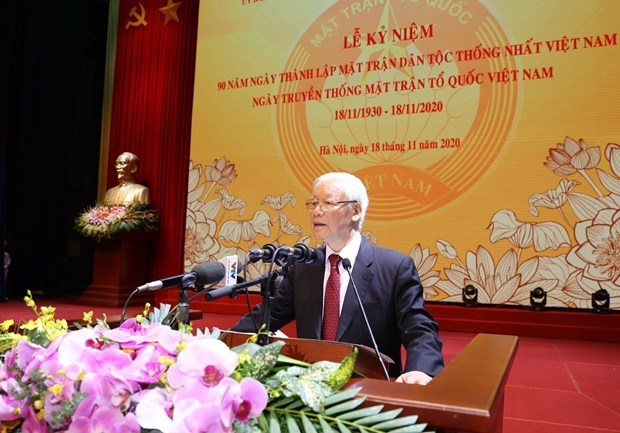 Solidarity creates power for Vietnamese nation: Top leader hinh anh 1