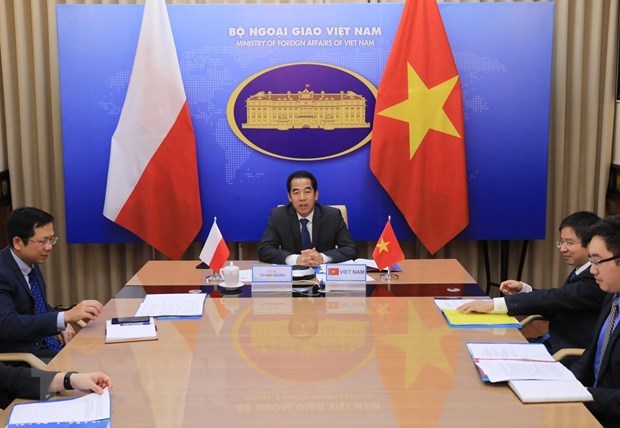 Vietnam, Poland hold online deputy ministerial-level political consultation hinh anh 1