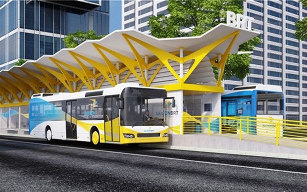 HCM City speeds up work on first bus rapid transit route hinh anh 1