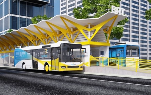 HCM City speeds up work on first bus rapid transit route