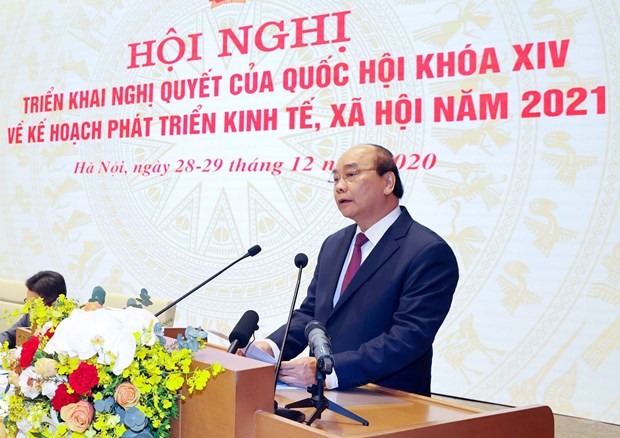 Government holds online conference with localities hinh anh 1