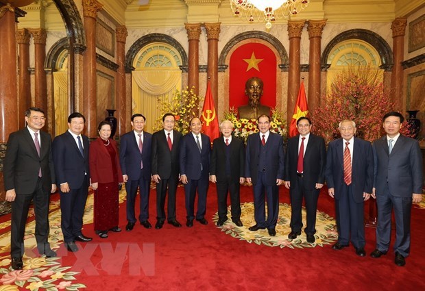 Top leader: Turn opportunities into reality to build prosperous, happy Vietnam hinh anh 2