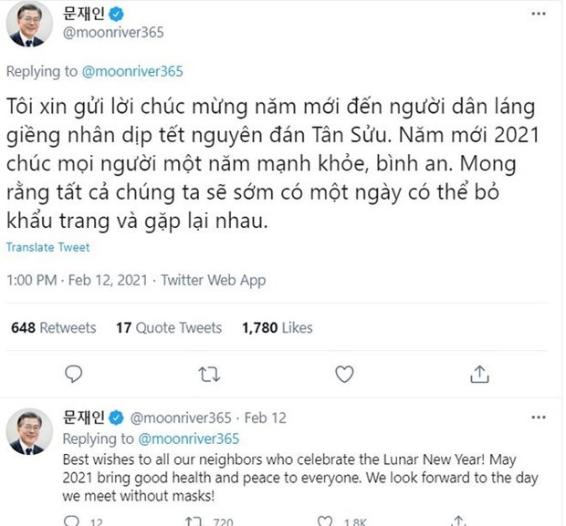 Foreign leaders extend Tet greetings in Vietnamese language hinh anh 1