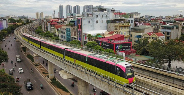 Hanoi urban metro line’s elevated section commissioned