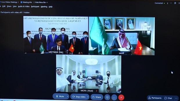 Vietnamese, Saudi Arabian foreign ministries sign MoU on political consultation