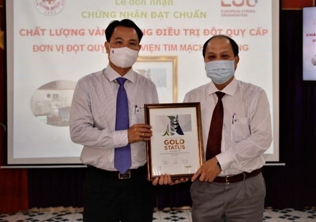 An Giang Cardiovascular Hospital receives award from World Stroke Organisation hinh anh 1
