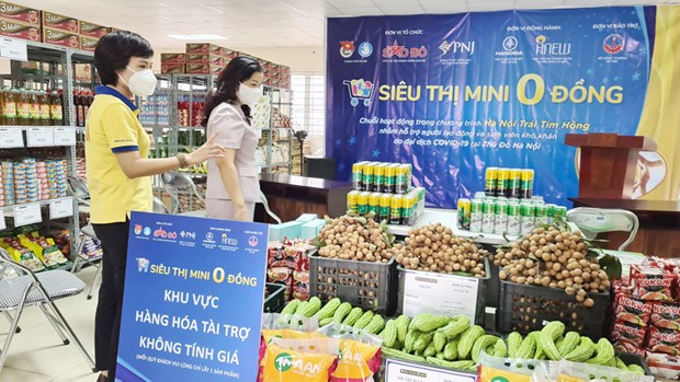 “Zero dong” stores support pandemic-hit people in Hanoi hinh anh 1