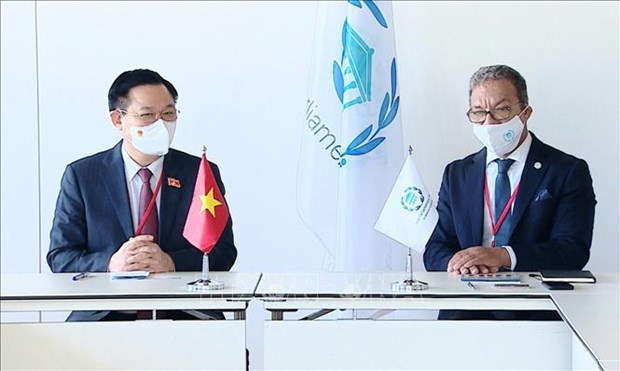 Vietnamese NA Chairman meets with IPU President hinh anh 1