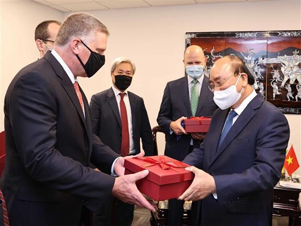 President welcomes leading US energy enterprises hinh anh 3